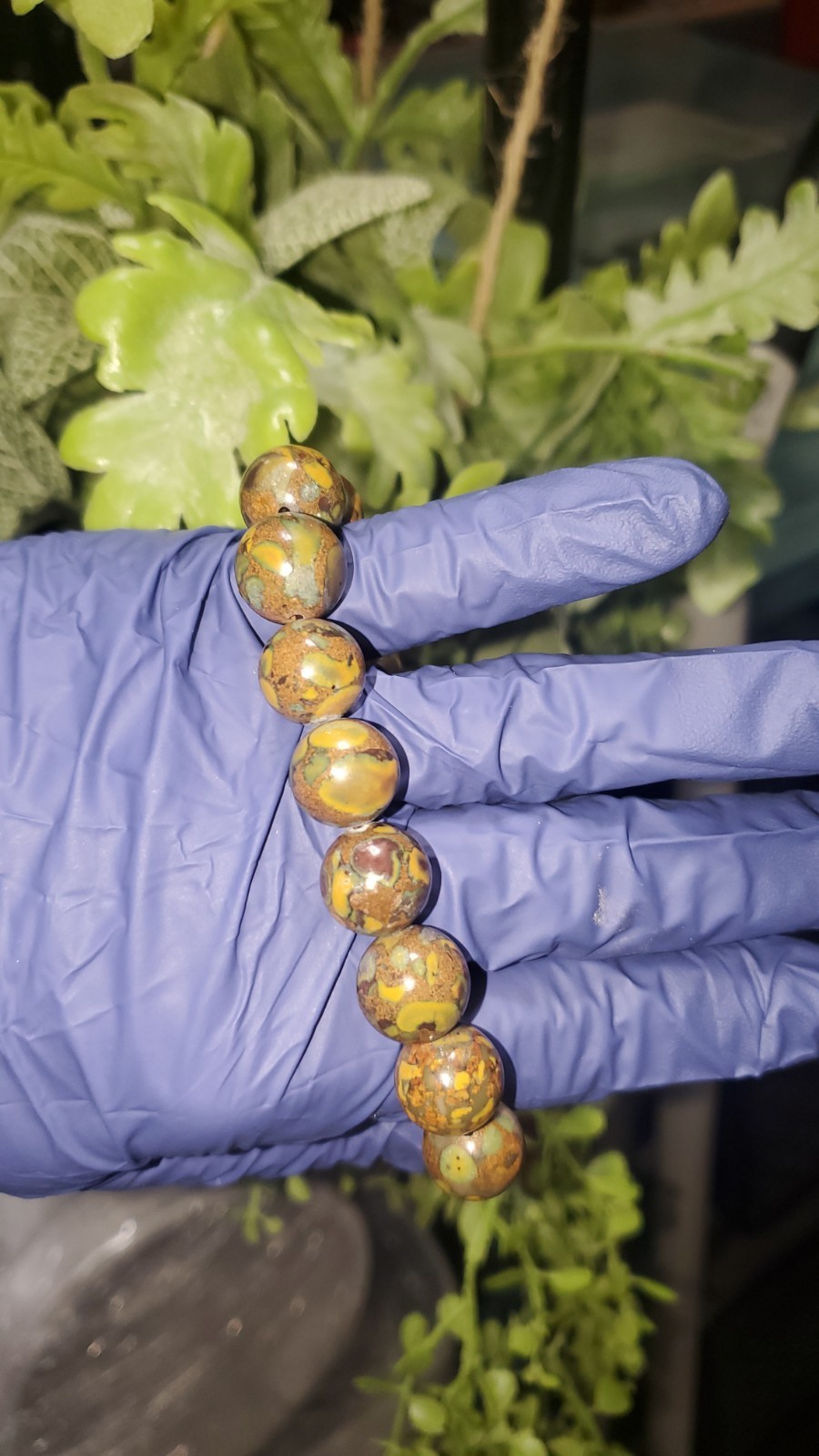 Fruit Jasper 12.2mm Bead Bracelet Crystal