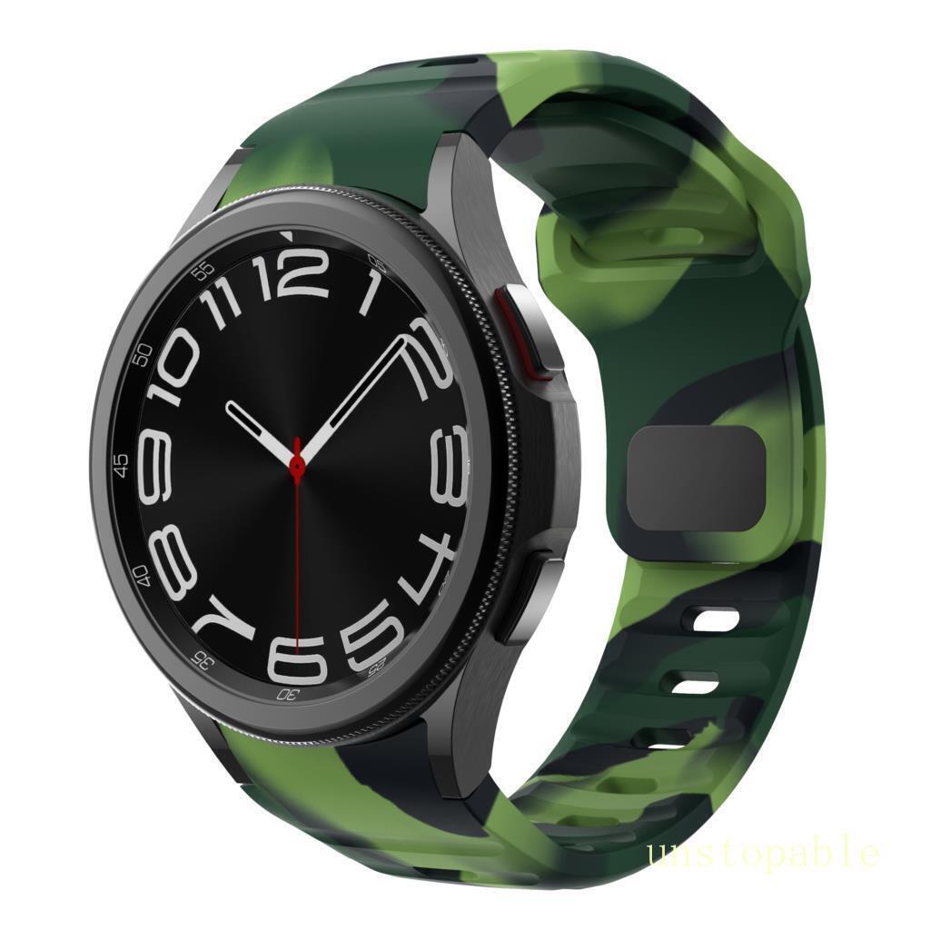 For Samsung Galaxy Watch 4 5 6 7 40/42/44/45/47m Sport Silicone Watch Band Strap