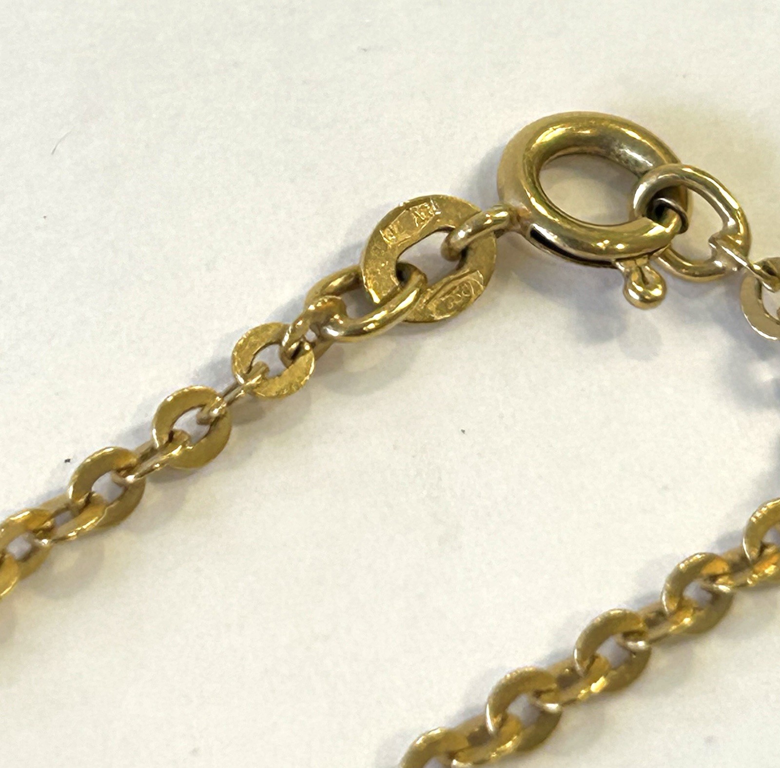18k 750 Gold Italian UnoAErre 24″ Chain 7.2 Gram
