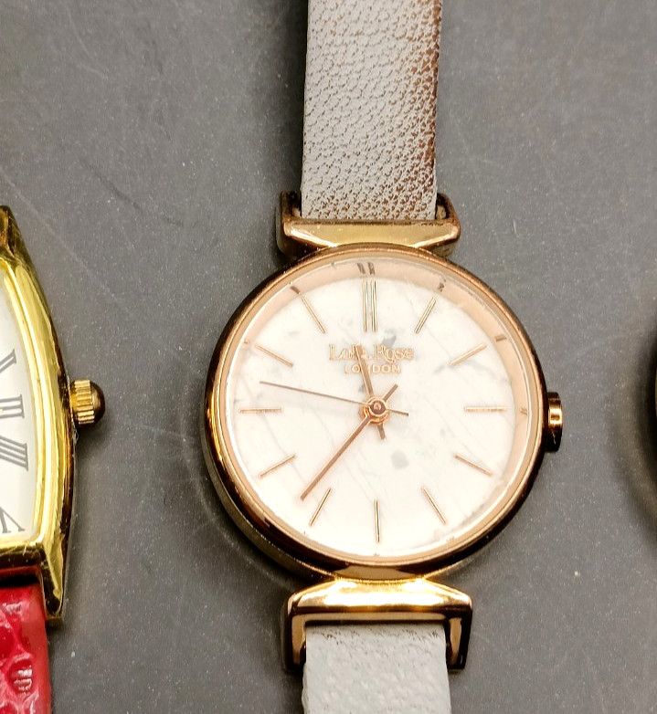 Job Lot Bundle of 5x Ladies Quartz Watches Inc Lola Rose, Henley UNTESTED LOT A