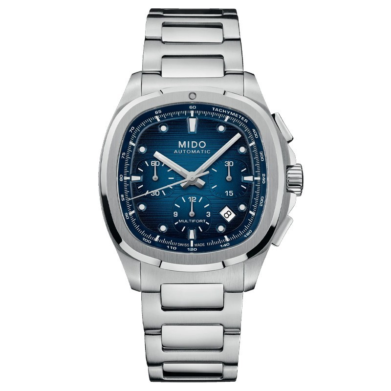 Mido Multifort TV Chronograph 42mm Blue Dial Men’s Watch M0495271104100