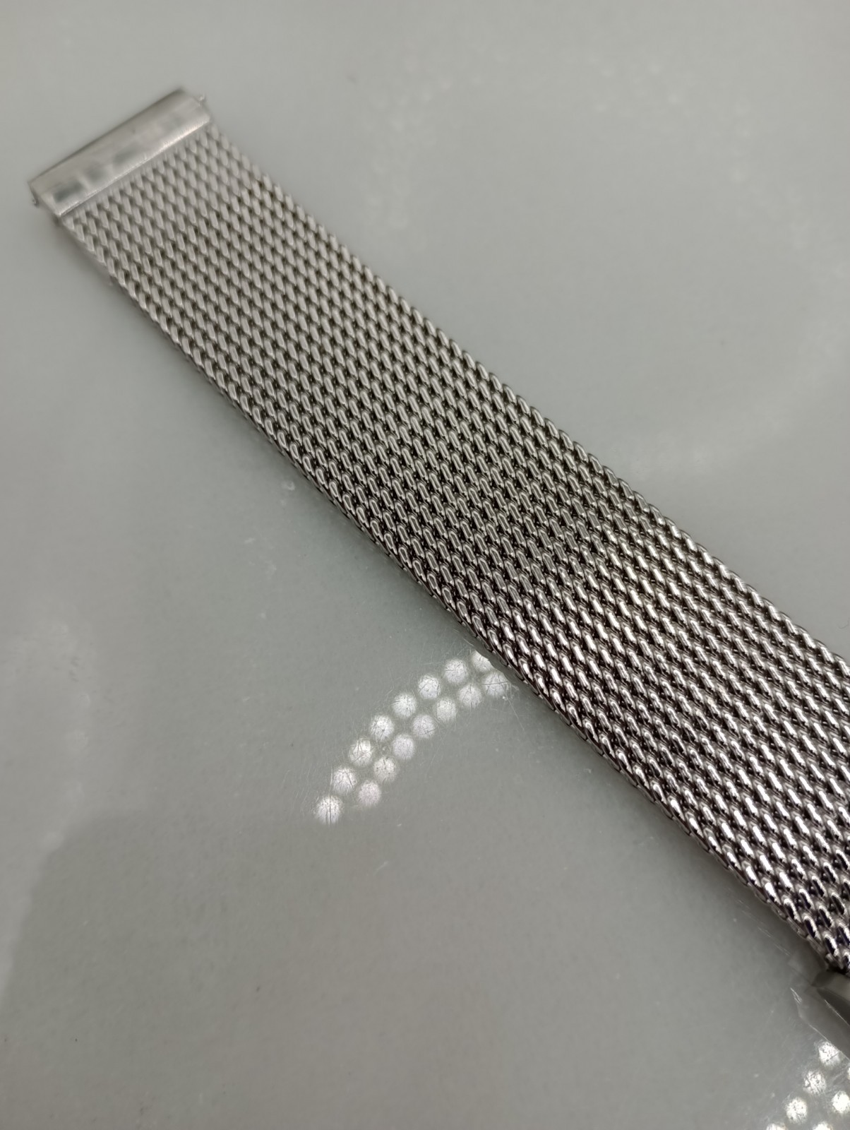 New 18mm Watchgecko Oblique Milanese Mesh Stainless Watch Strap Bracelet 6B356