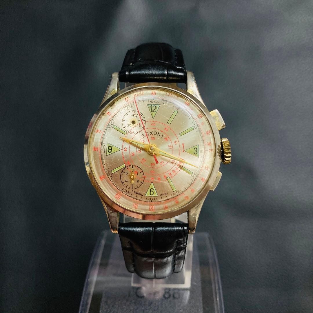 Vintage Silver 35mm Manual Winding Swiss Mechanical Watch Used
