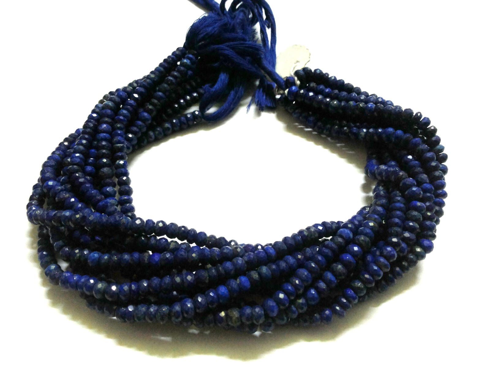 1 Strand Natural Lapis Lazuli Rondelle Faceted 5-6mm/6-7mm/7-7.5mm Beads 10″inch