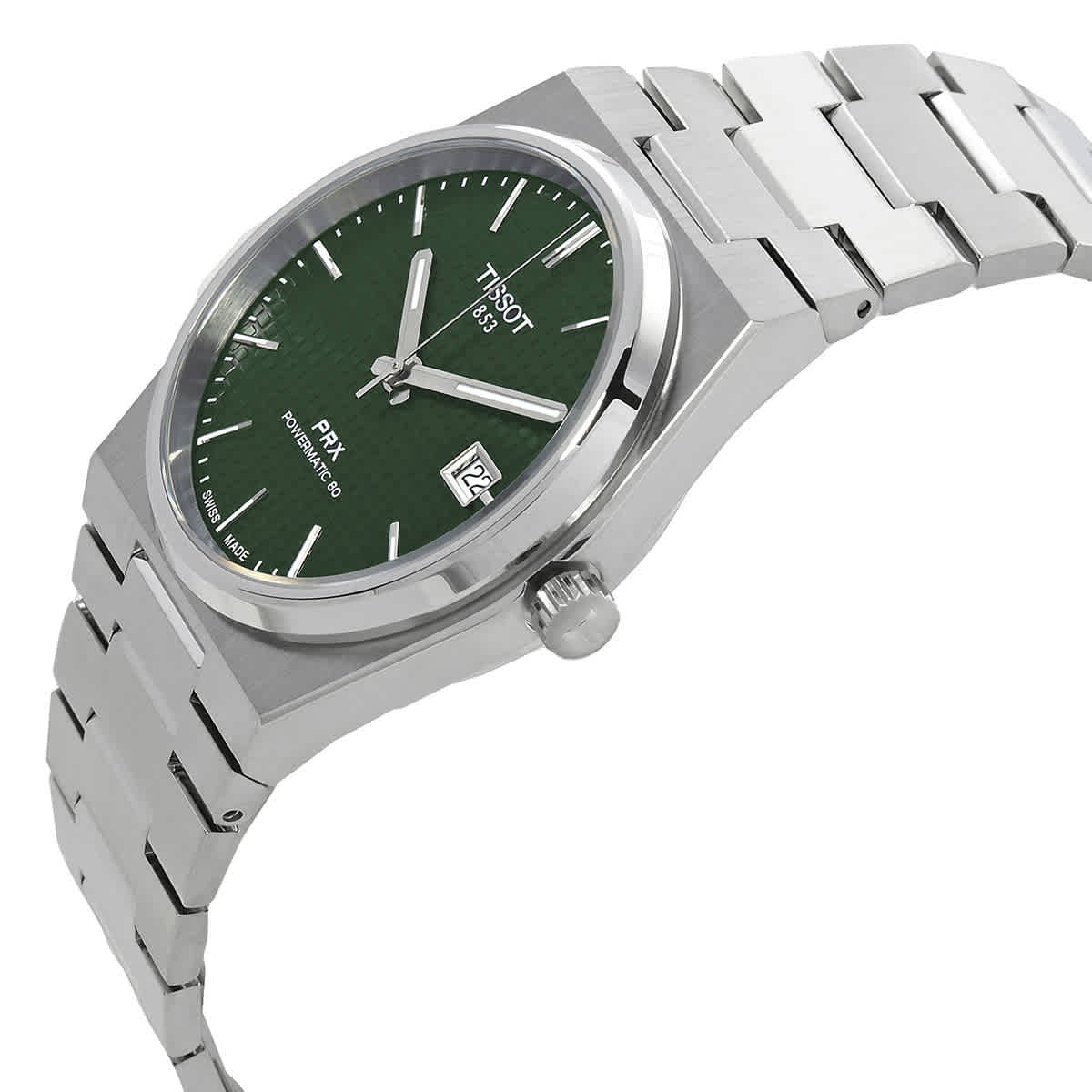 Tissot PRX Powermatic 80 Automatic Green Dial Men’s Watch T137.407.11.091.00