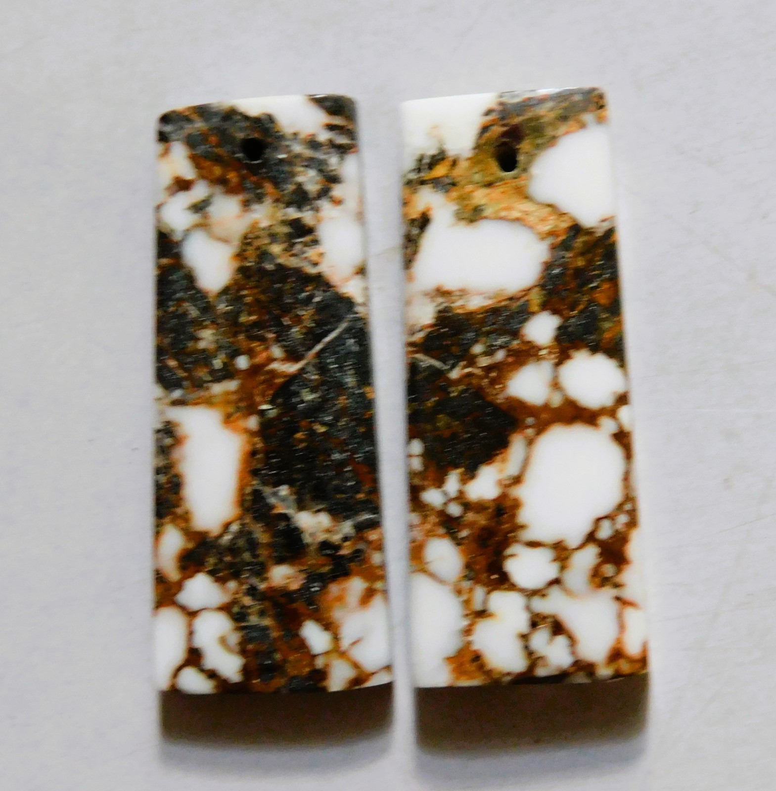 40.55 Cts Natural Wild Horse Jasper Drilled Cabochon Match Pair Gemstone