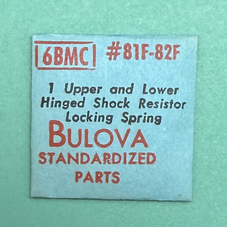 Genuine Bulova Part 81F 82F Hinged Shock Locking Spring 3AH 6A 6BM 6CF 7BUC