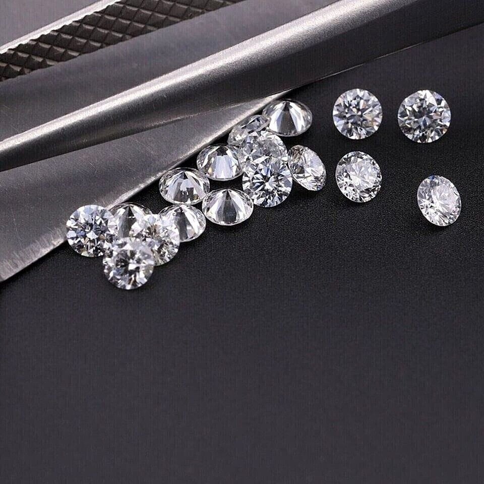 50 PCS Loose CVD Lab Grown Diamond 4.00 MM Round D, IF CLARITY Certified Diamond