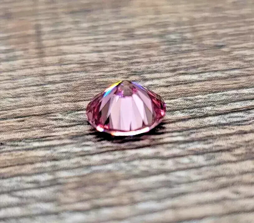 Certified 2 CT Natural Baby Pink Diamond, VVS1 D Grade, 8.50mm Round Cut U50