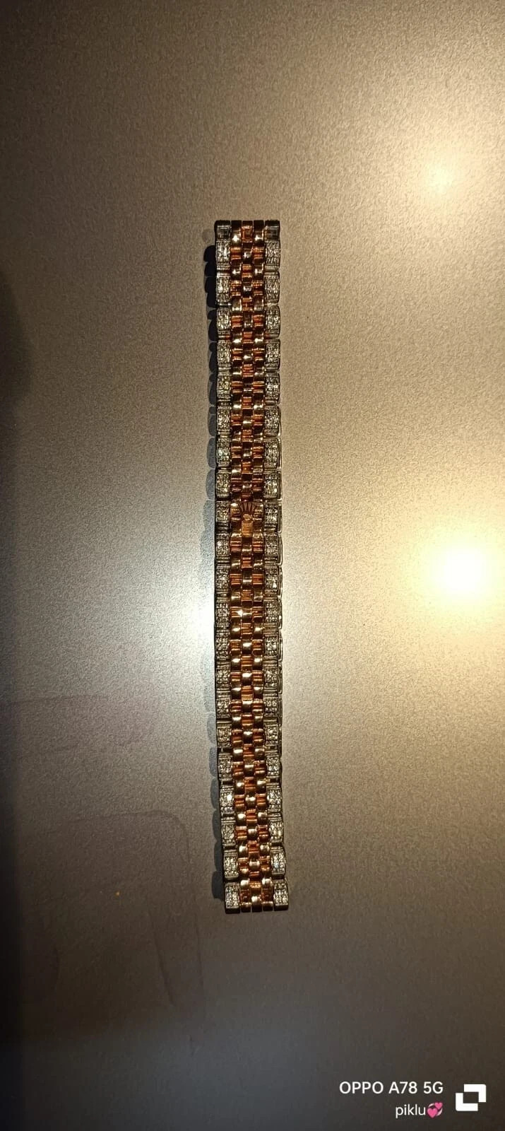 14K Rose Gold Plated Round Cut Lab Created Diamond Men’s Bracelet Tennis 8″