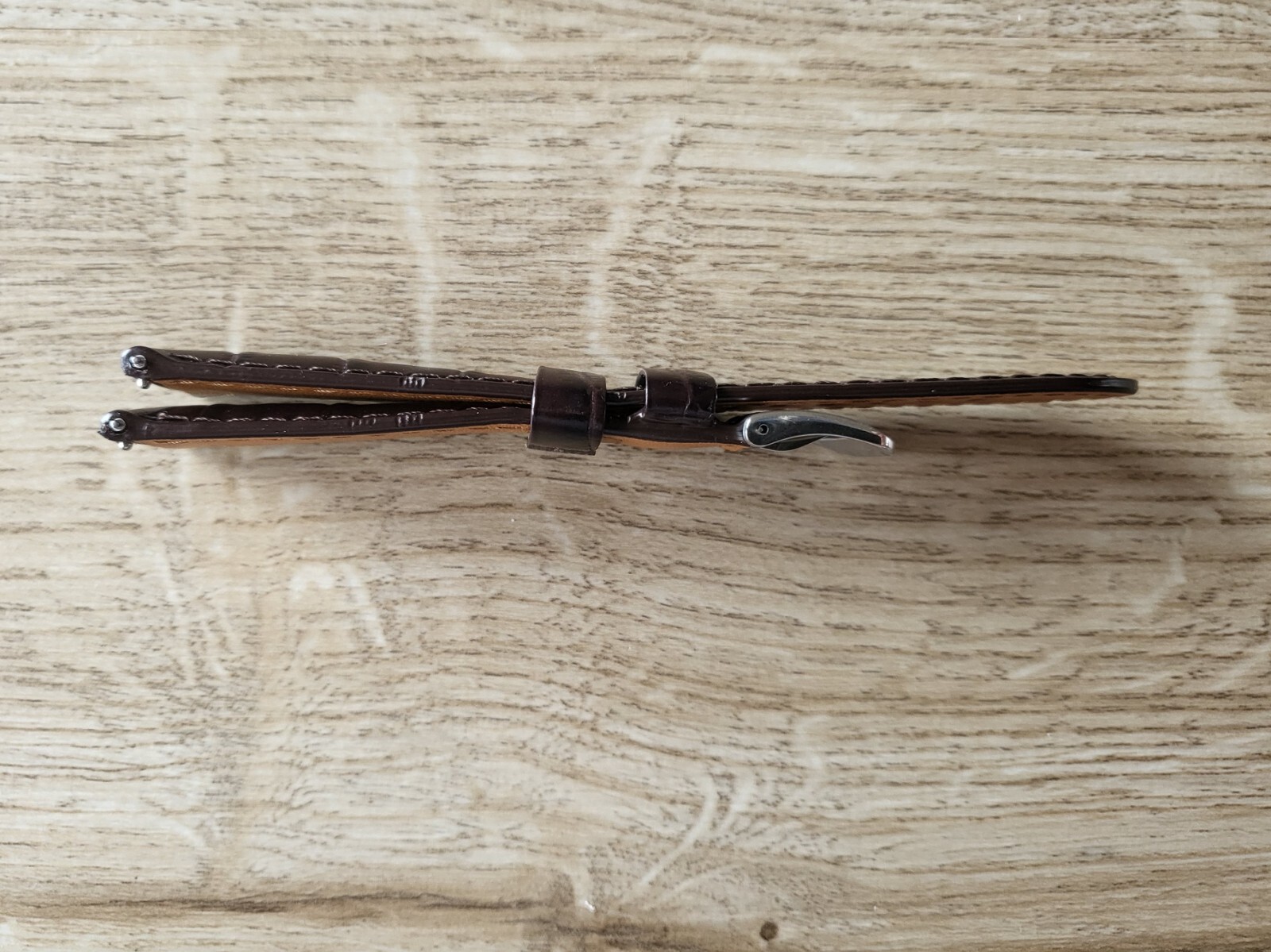 DARK BROWN GENUINE LEATHER WATCH STRAP 22MM EASY FIT HIGH QUALITY STEEL BUCKLE