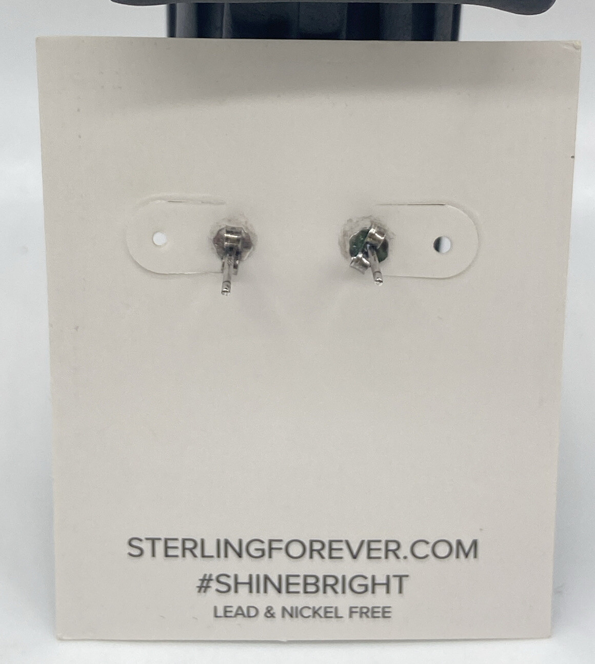 STERLING FOREVER-SILVER CZ X EARRINGS LEAD AND NICKEL FREE NEW