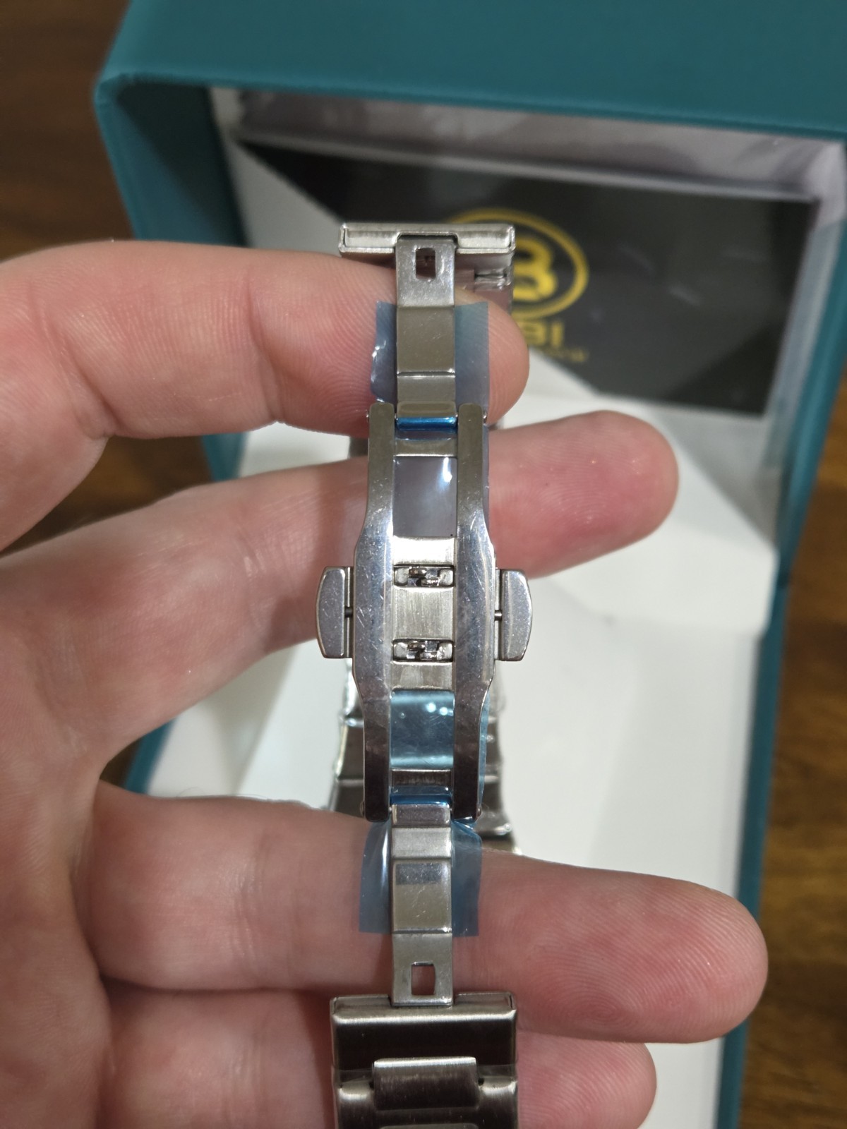 BIBI B0236 Quartz Green Dial Chronograph Date 31mm Silver Watch