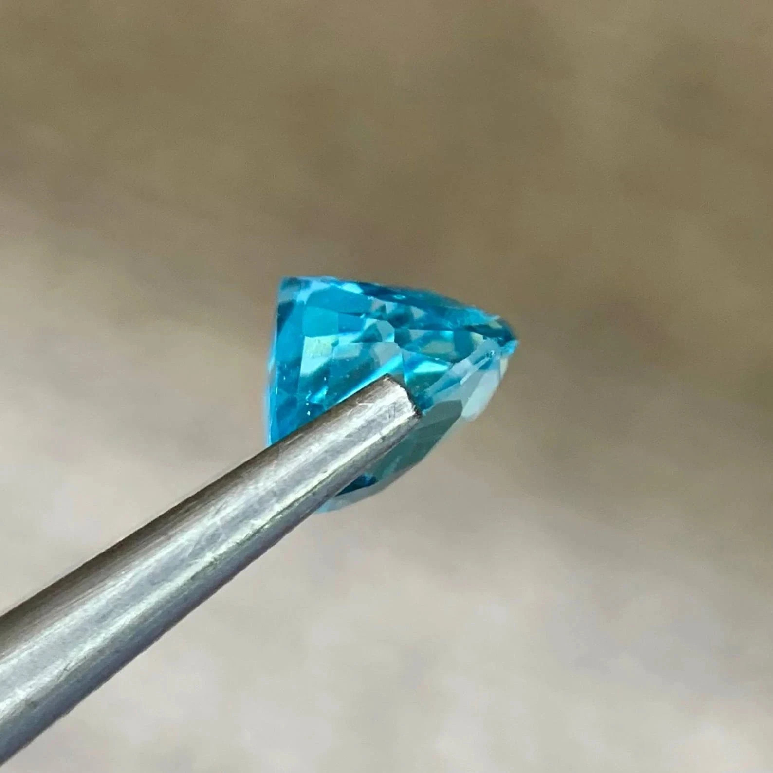 Natural Paraiba Tourmaline Neon Blue Cushion Cut Loose Gemstone 10.67 Ct+