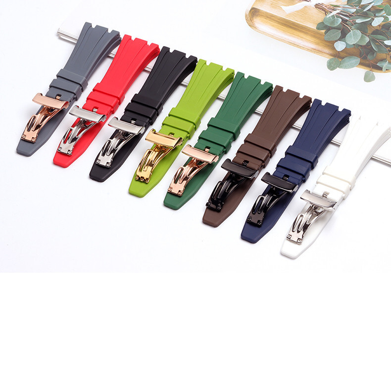 27mm AP Rubber Band for Audemars Piguet Royal Oak Offshore 42mm 15400 Strap