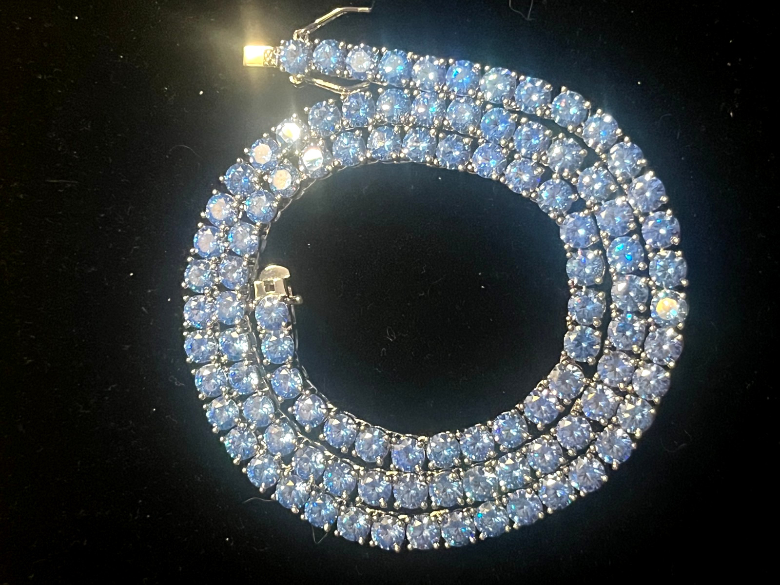 Colored Zirconia Tennis Necklaces ICED OUT Jewelry