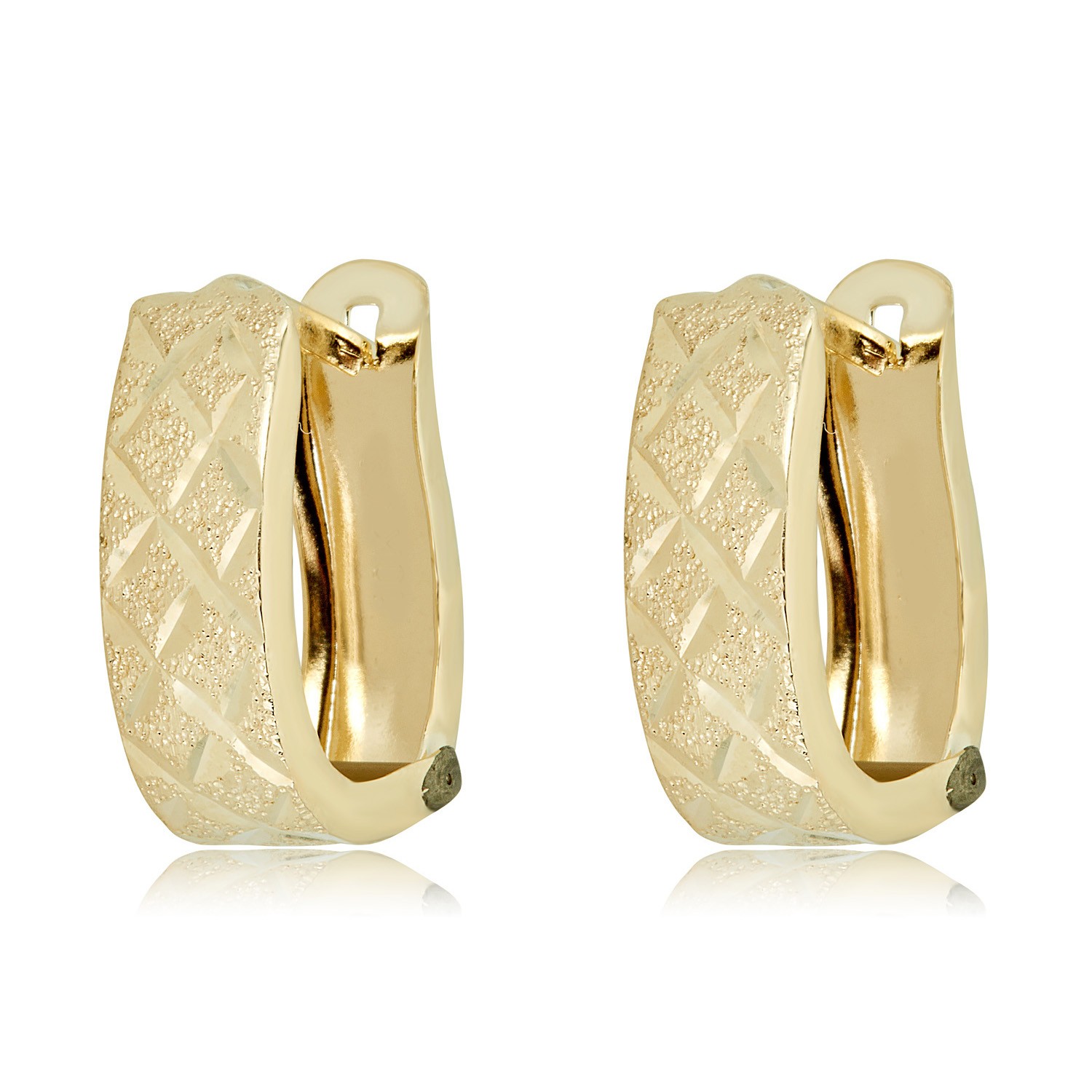 AVORA 10K Yellow Gold 5mm Hoop Earrings