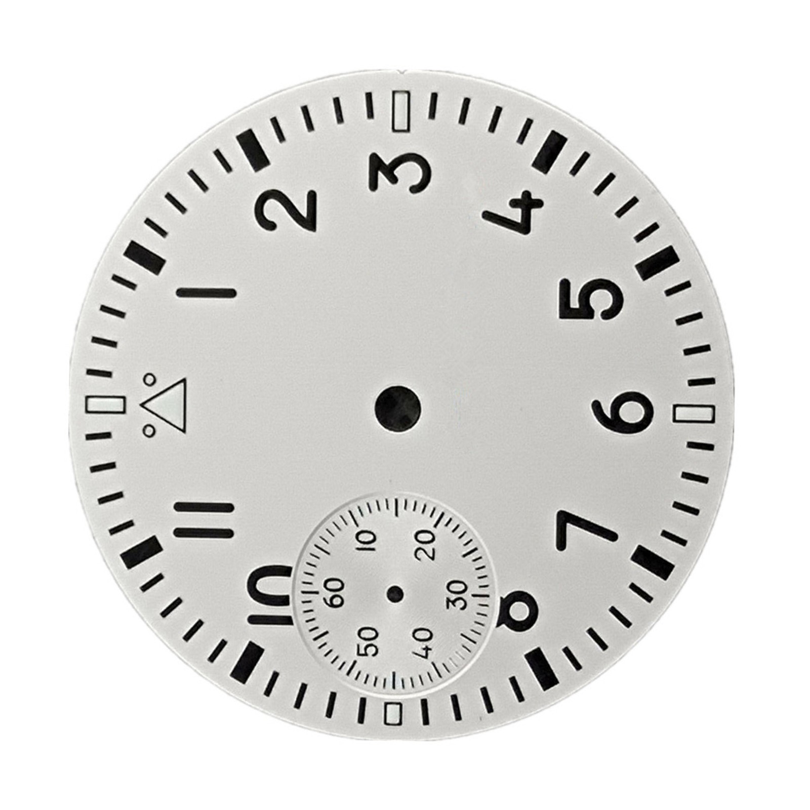 New White Watch Dial Green Luminous For Seagull ETA 6497 ST3600 Movement D