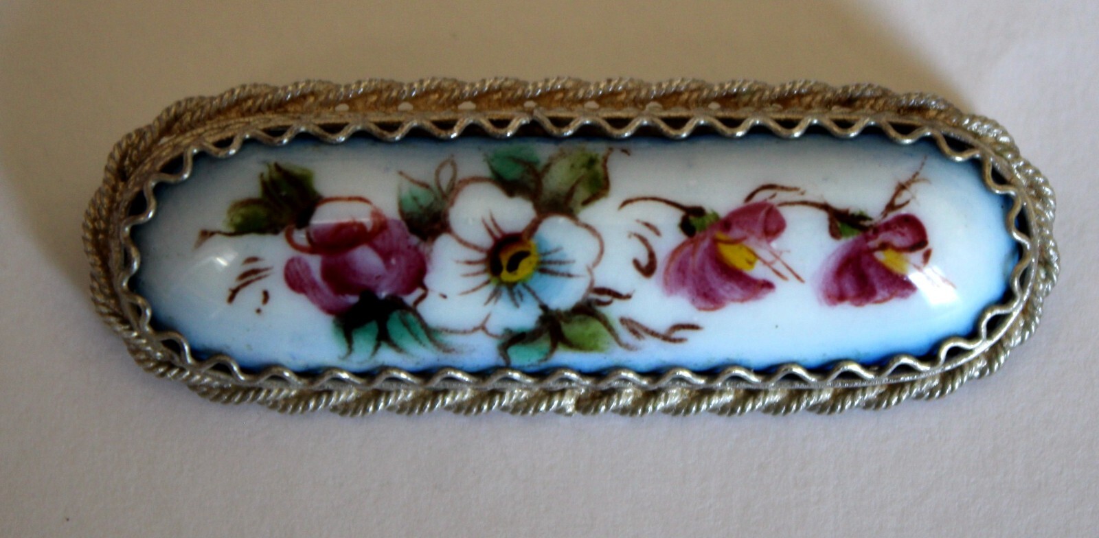 Vintage 1980 Russian Hand Painted Enamel Finift Jewelry Brooches 6 Variation #59