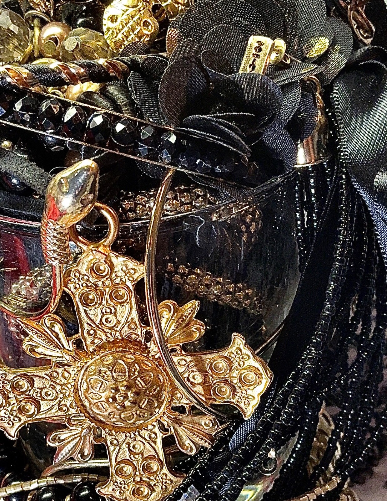 Curted Gothic Jewelry Jars, From Dark Romance- Biker Goth-You Pick