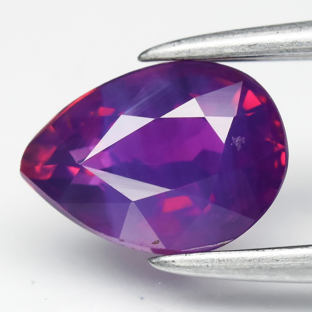 💎 0.94ct VS Pear Natural Purple Pink Sapphire – Unheated, Mozambique Gem
