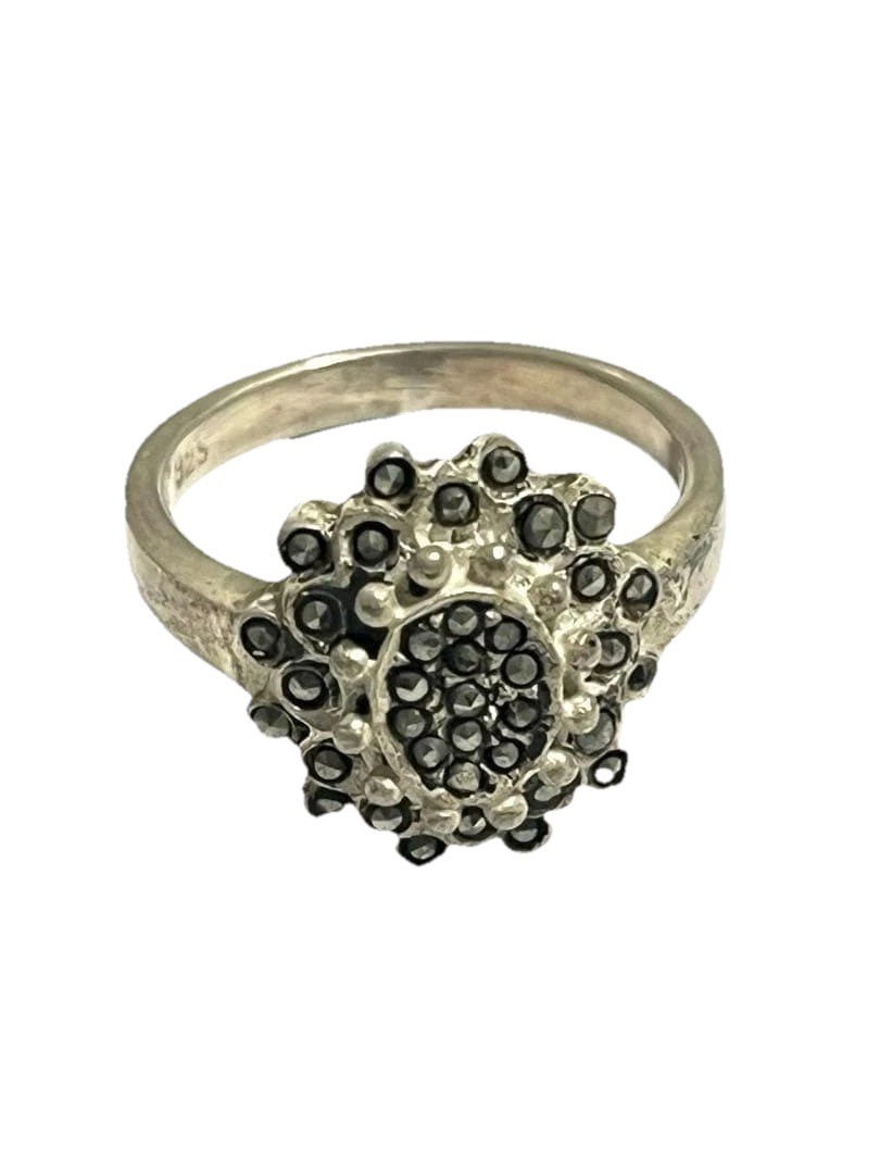 SV925 Silver Ring with Stone US6–6.25 Elegant Design