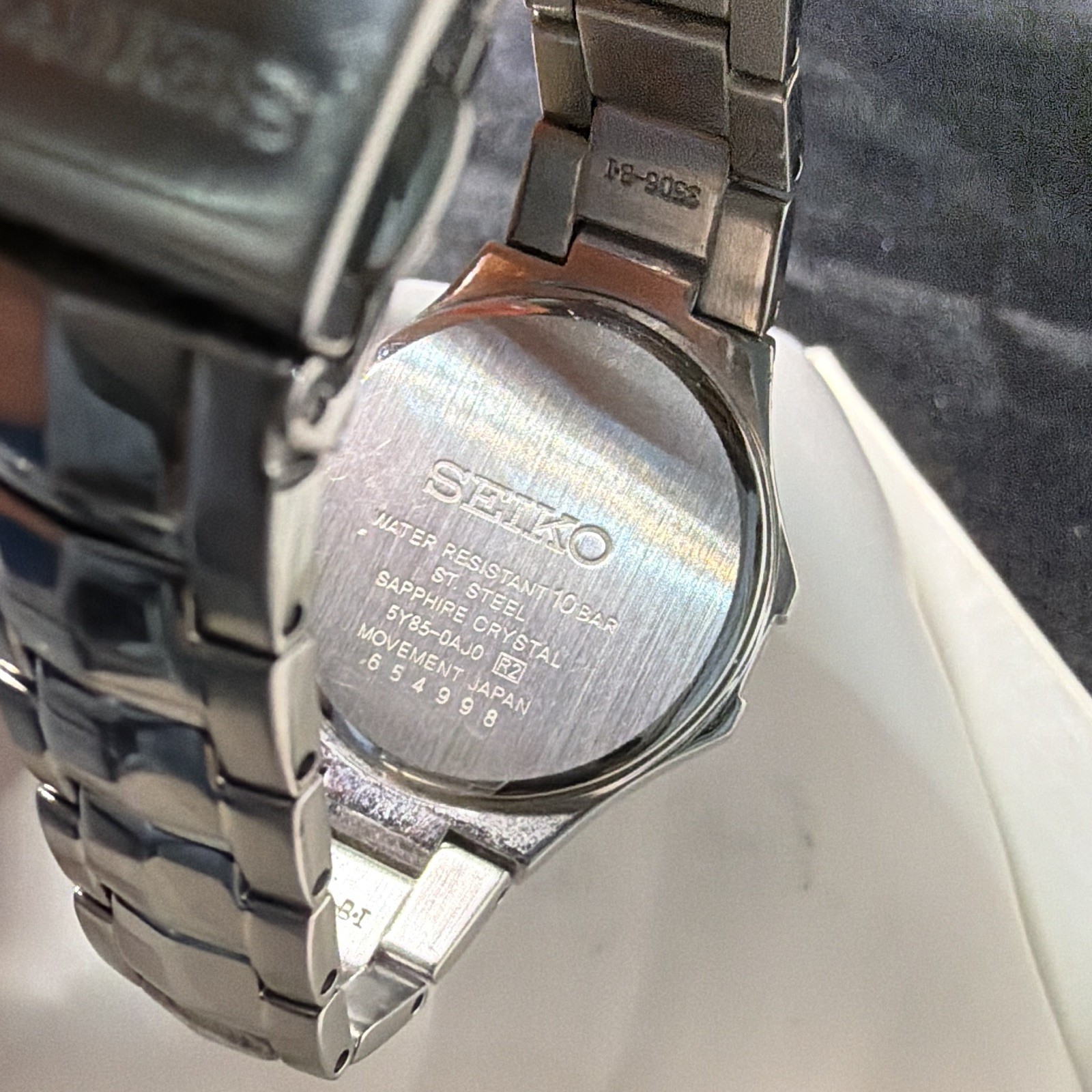 Seiko Coutura Women’s Pink Mother of Pearl Diamond Bezel 100M Quartz Watch