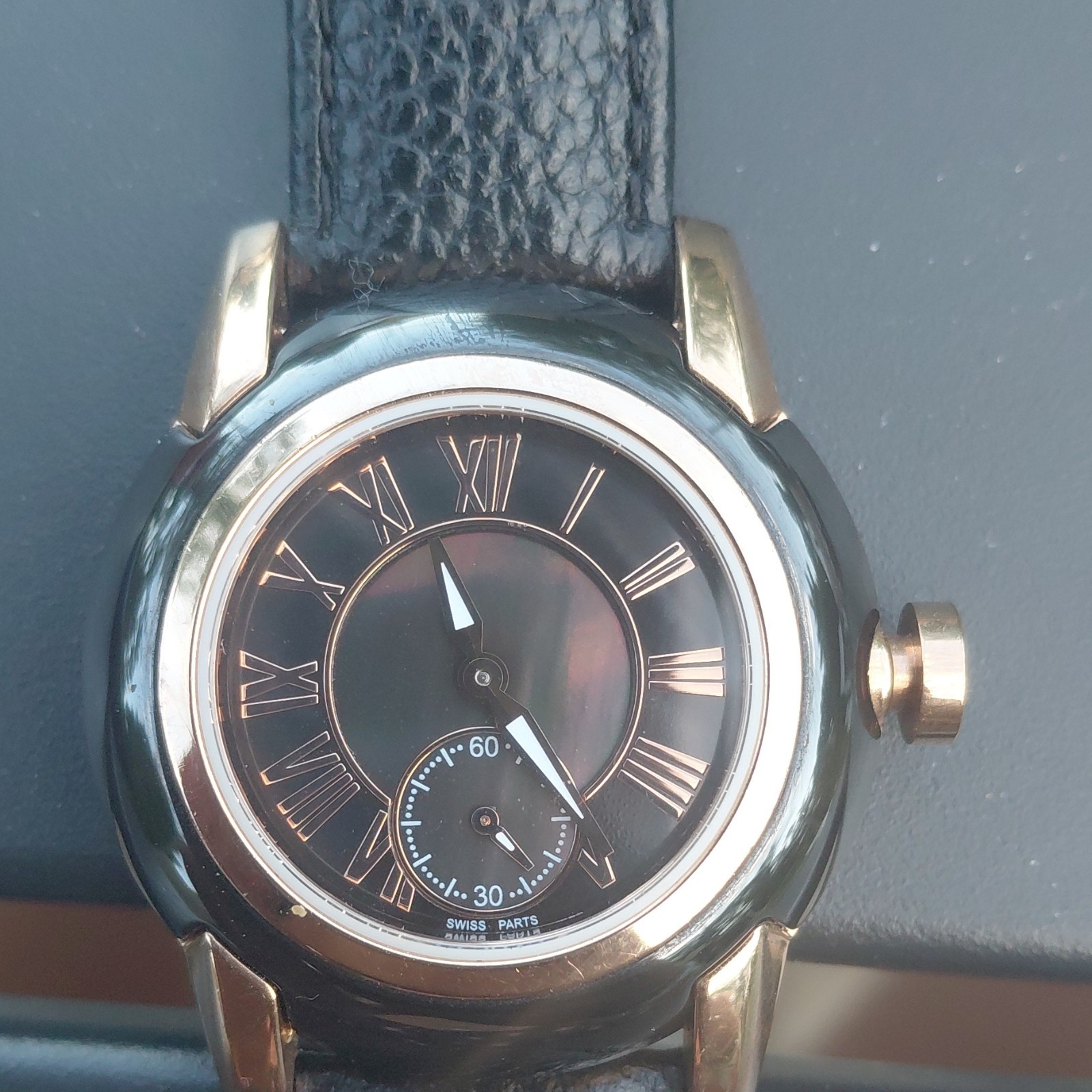 Bronzallure Oronzia Women’s Quartz Dress Watch Black Dial Roman 30mm 3ATM