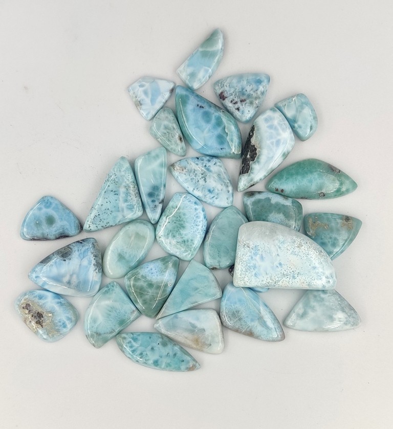 Larimar cabochon Loose gemstones Fancy Jewelry Making Wholesale Lot 71253