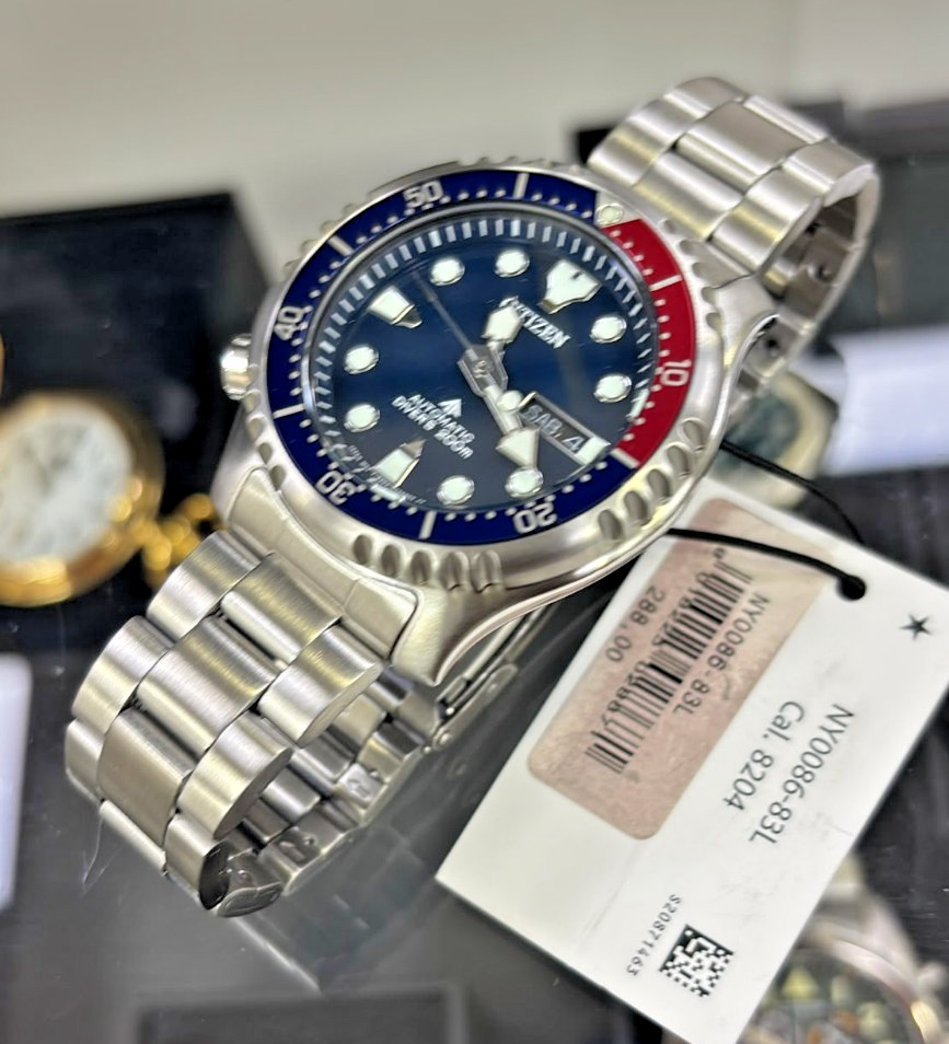 Citizen NY0086-83L Automatic Day-Date Stainless Steel Sport Men’s Watch 42 mm