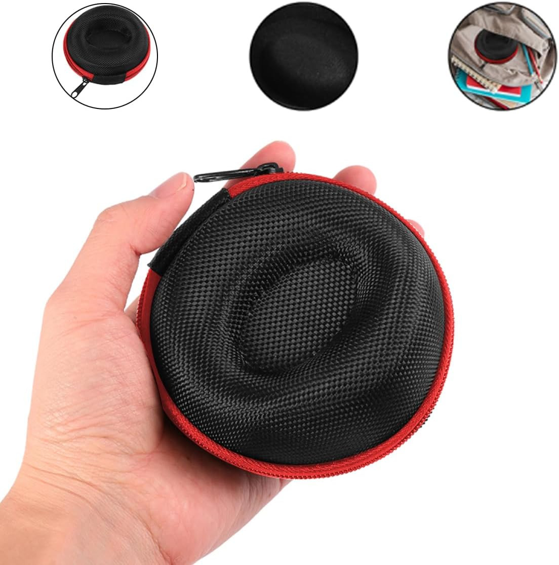 Pack of 2 Zipper Travel Watch Cases Single Watch Storage Boxes for Wristwatches