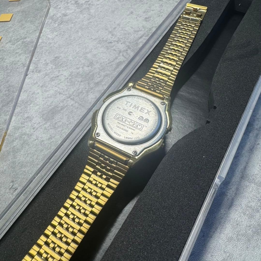 TIMEX T80 x PAC-MAN 40th Anniversary Limited Edition Digital Watch Gold used