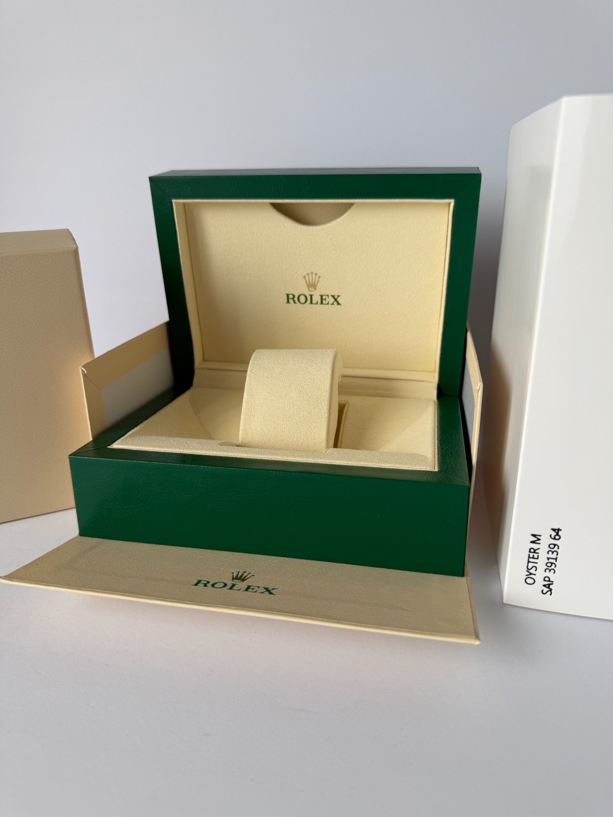 Rolex Box Empty Storage Display Case Leather