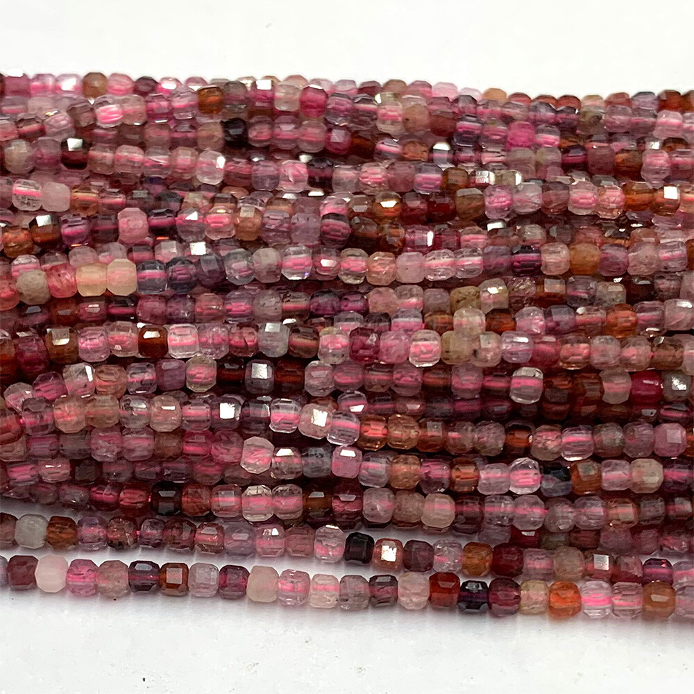 Tanzanite Tourmaline Pietersite Labradorite Spinel Edge Cube Faceted beads