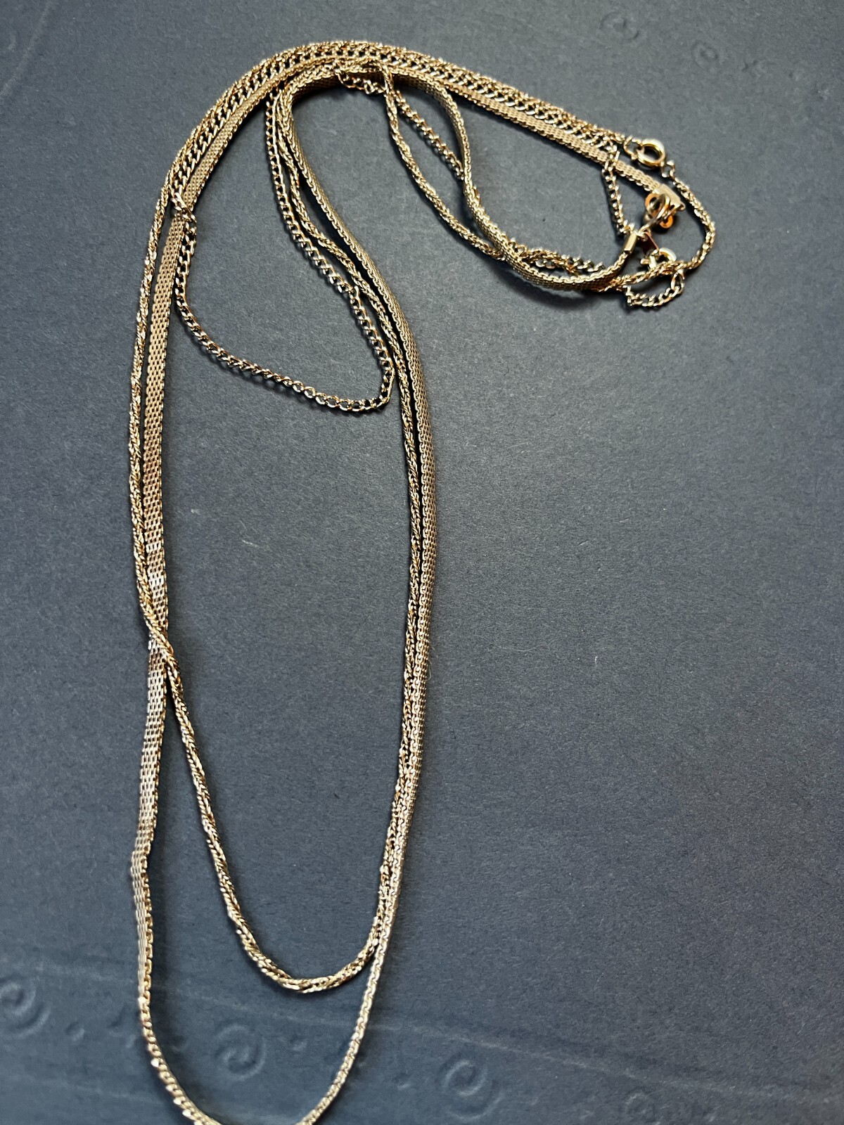 Lot of Various Styles of Mesh Basic Twist Silvertone Chain Necklace – 16-24 inch