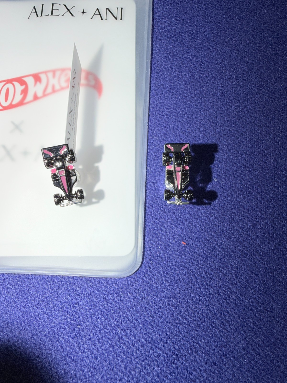 Alex And Ani Hot Wheels Racecar Stud Earring NEW