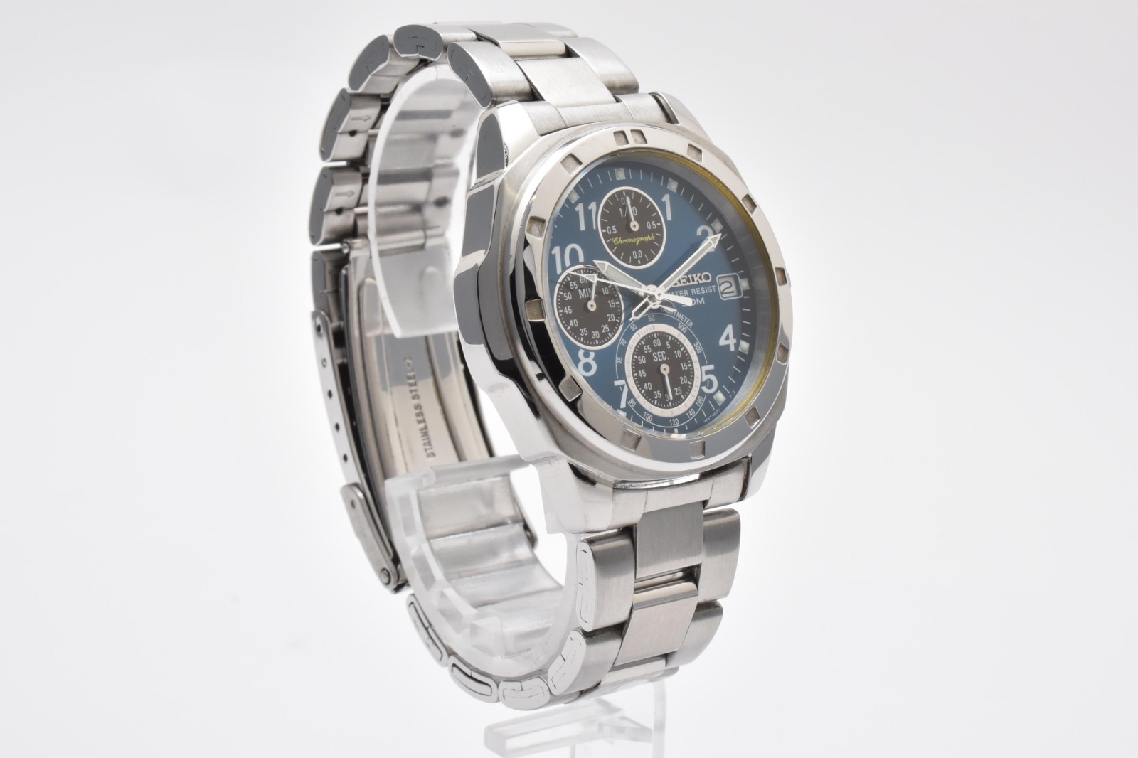 【NEAR MINT】Seiko Quartz Chronograph Watch V657-9010 from Japan