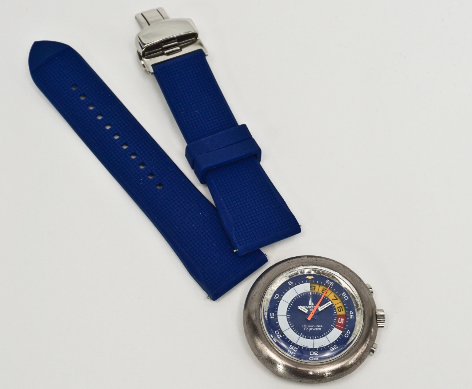 MEMOSAIL Regatta Chrono Watch 10- Minute Yacht 7737 Valjoux 17J *NEEDS SERVICE*