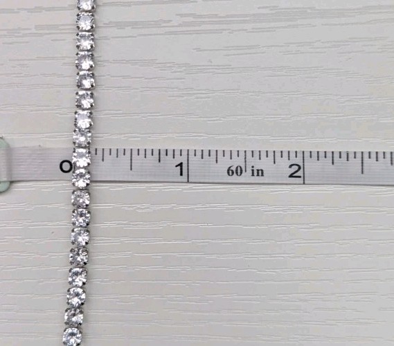 Tennis Bracelet Sterling Silver Cubic Zirconia Stunning Classic Luxury Modern