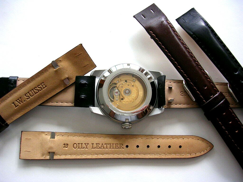 18mm Open End Oily Aviator Pilot Military watch band IW SUISSE 8-10-12-14-16-20