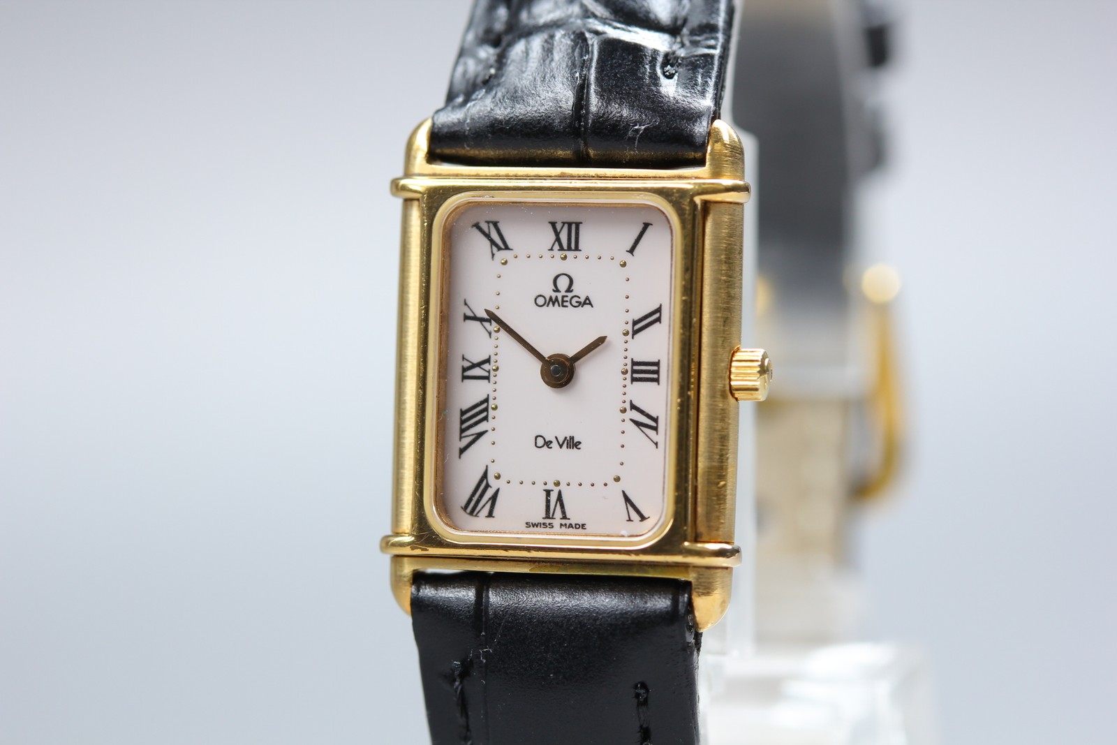 1984 *N MINT* OMEGA De Ville Cal.1455 591.0336 Gold Roman Women’s Vintage Watch