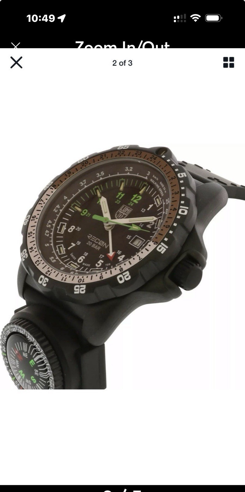 LUMINOX NEW RECON NAV SPECIALIST TACTICAL/DIVE KM 45MM GMT COMPASS NIGHT VISION!