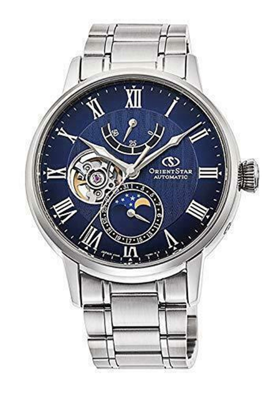 Orient Star RK-AY0103L Automatic Mechanical 22 Jewels Moon Phase Men`s Watch