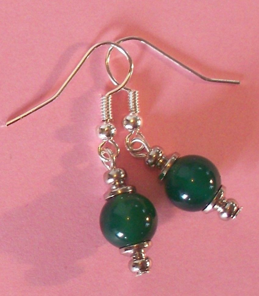 GEMSTONE drops fish hook earrings handcrafted YOU CHOOSE