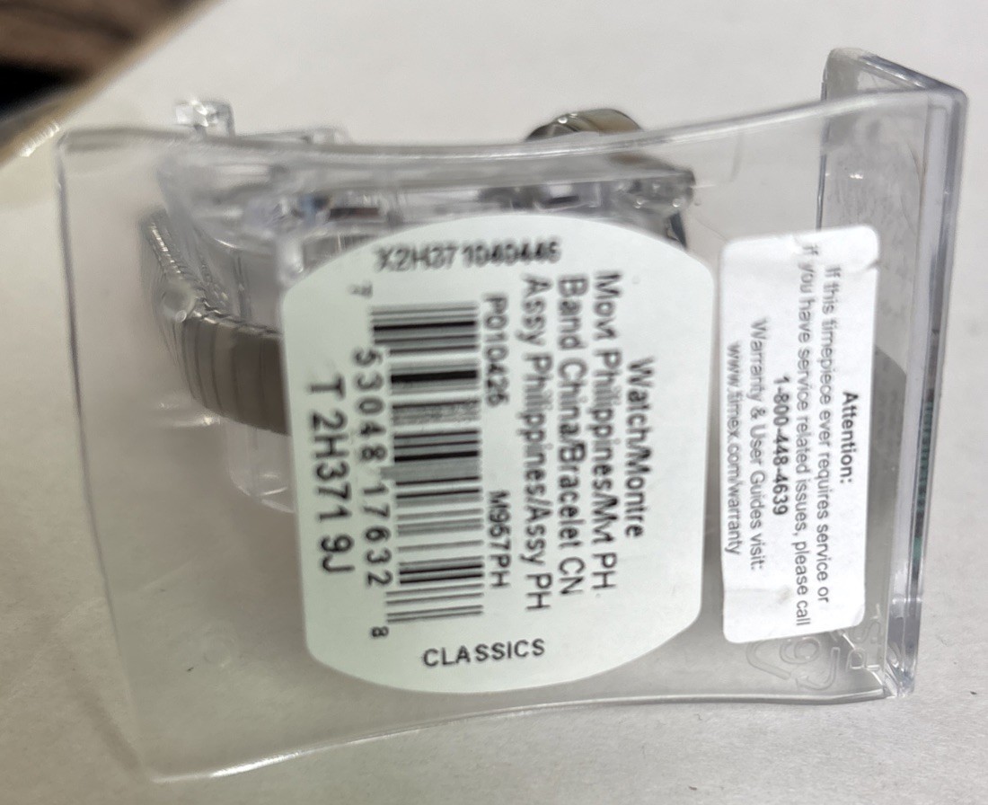 Timex Indigo Watch Women 25mm Case Silver Stretch Band Display(?)