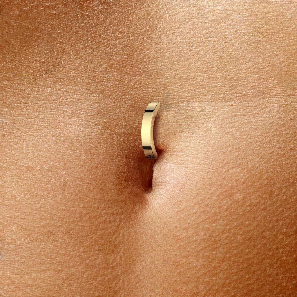 High Precision 316L Surgical Steel Hinged Basic Belly Button Ring