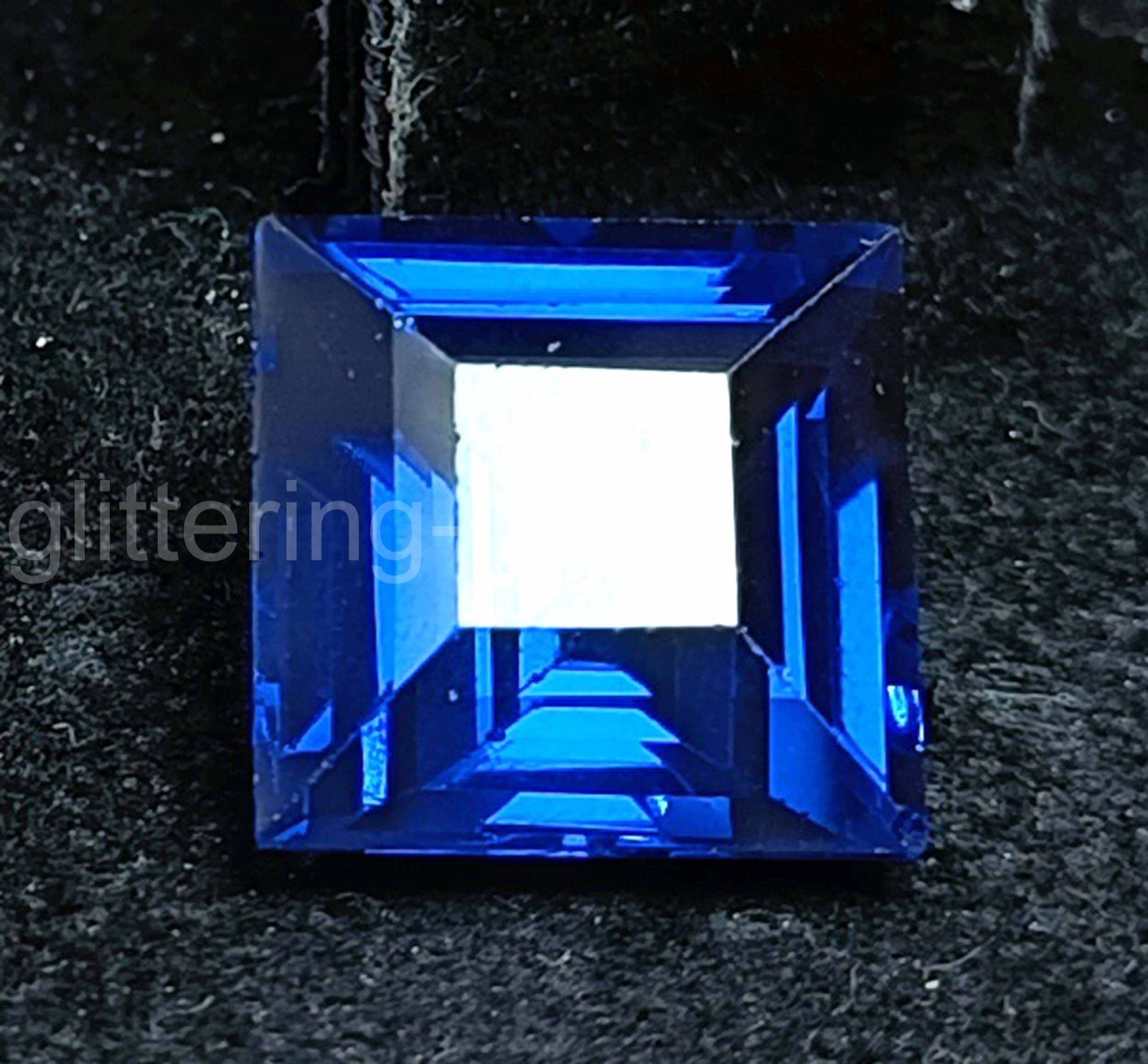 4.05 Carat Natural Blue Sapphire Princess Cut Certified Flawless Gemstone 5ADX