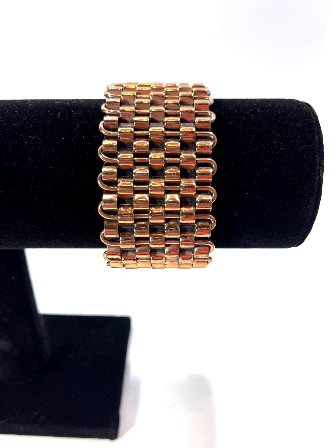 VTG Renoir Copper Wide Cuff Bracelet Mid Century Modern Modernist Retro MCM