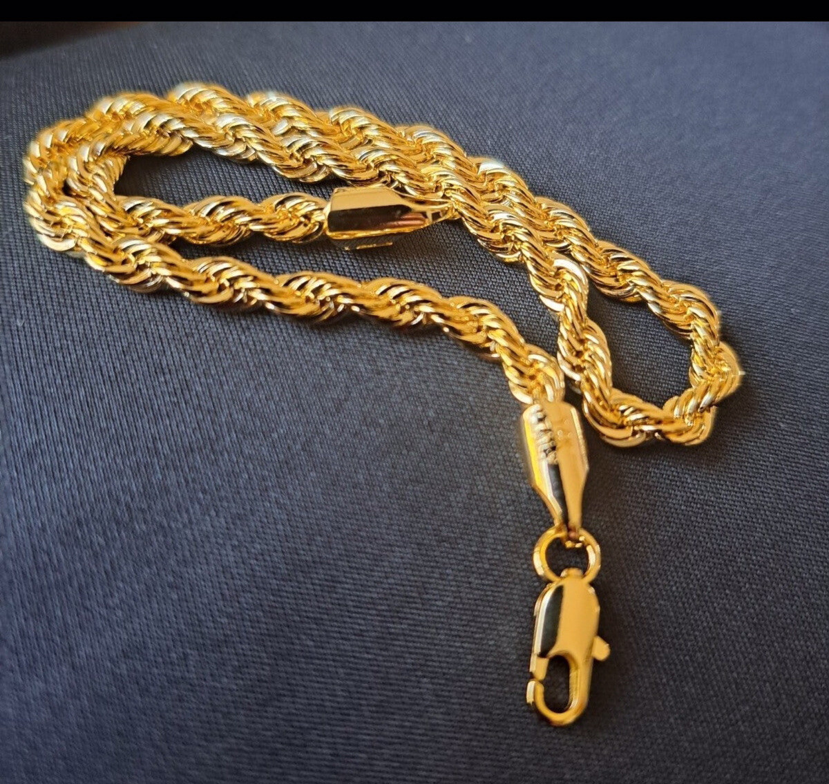 9.5” 14K GOLD PLATED BRACELET OR ANKLET MADE IN ITALY L2