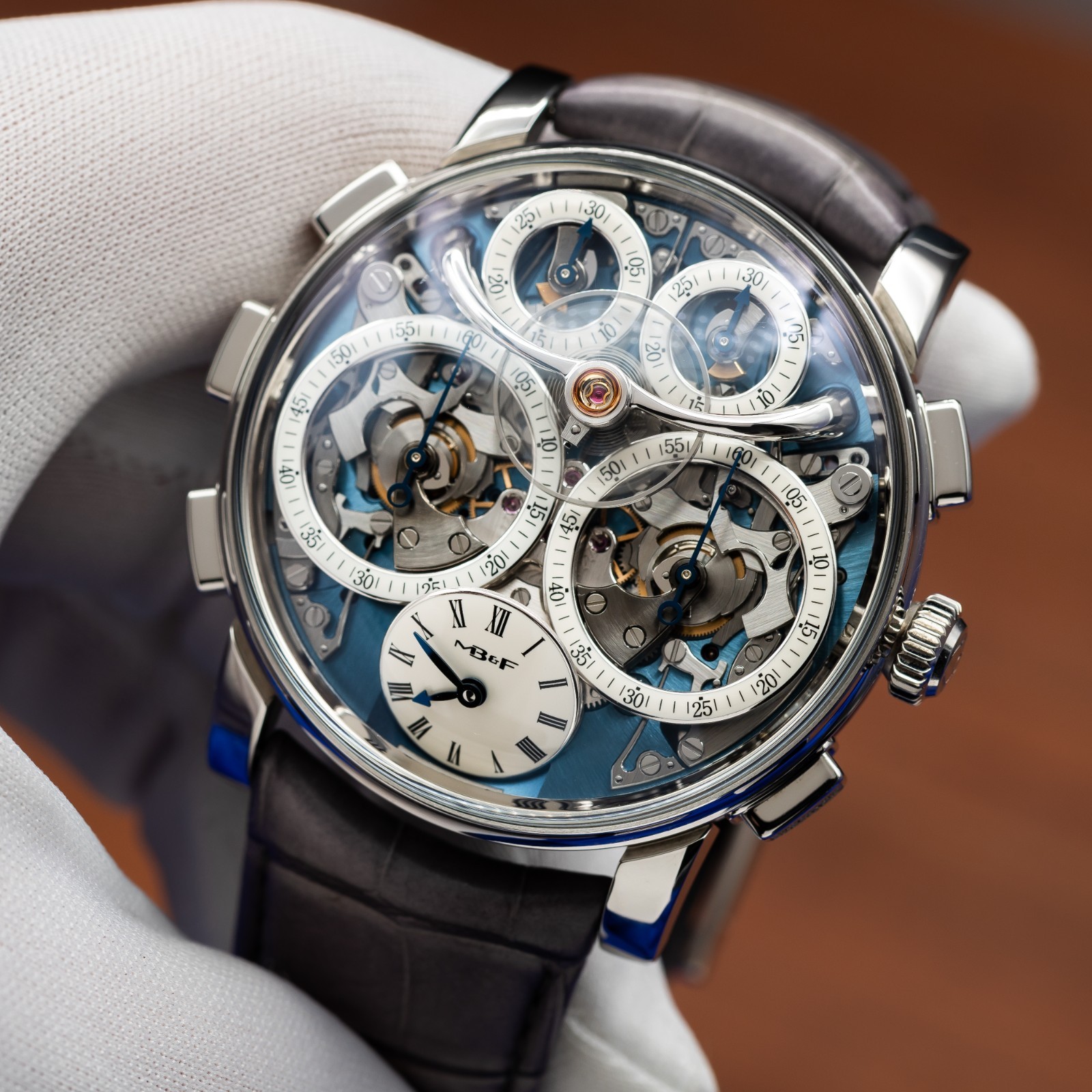 MB&F Legacy Machine(LM) Sequential Flyback Platinum Dual Chrono Flyback 10.PL.BU